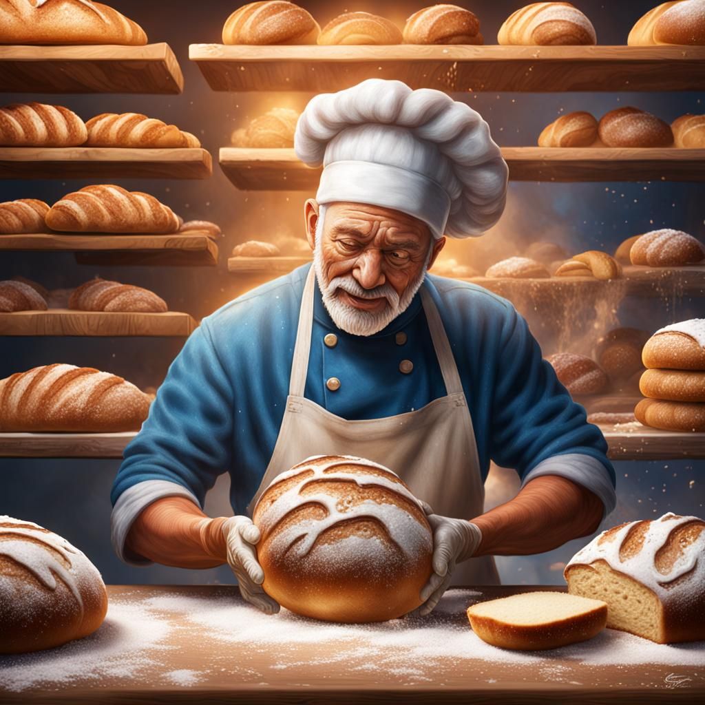Baker at work