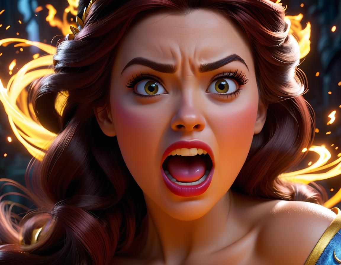 Angry Princess Belle: Cinematic Unreal Engine 5 Art