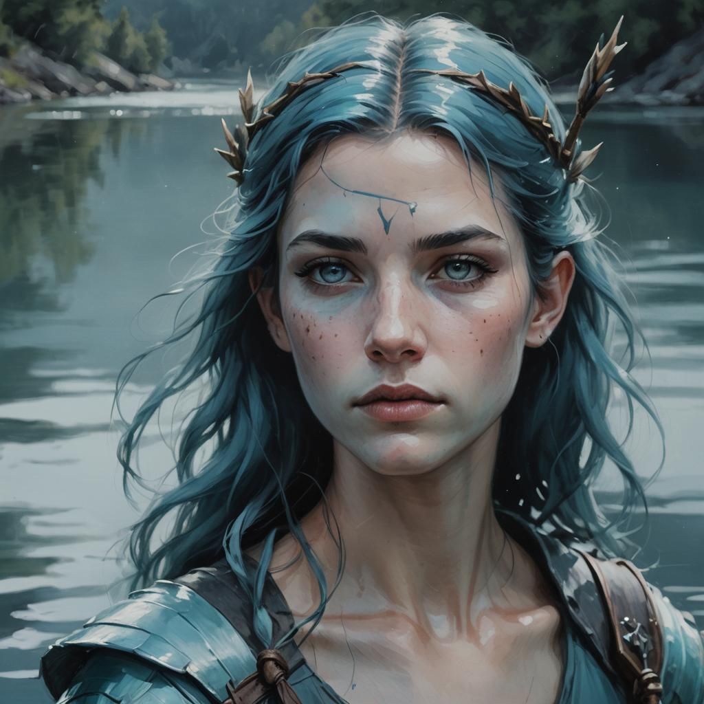 Siren Archer Portrait in Oil Paint Style