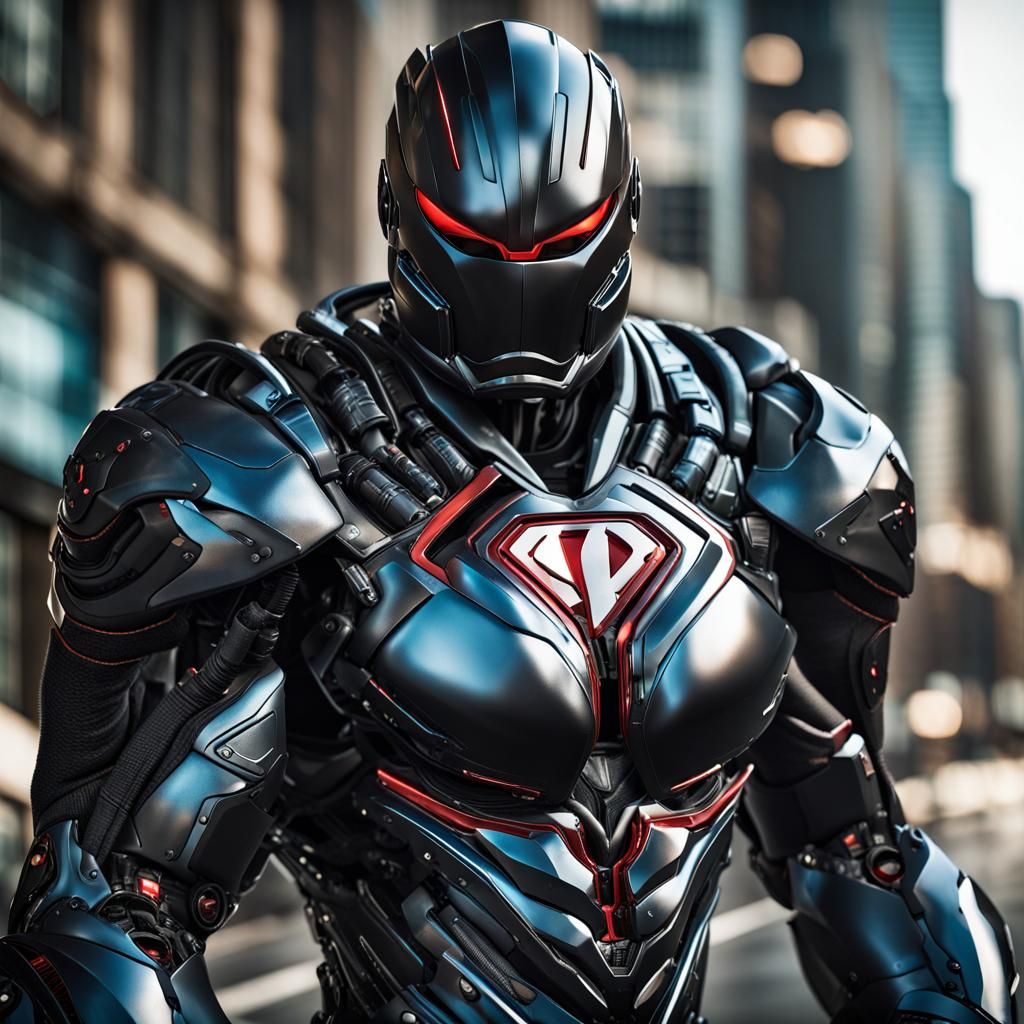Superhero Armor: Seamless Fusion of Man and Machine