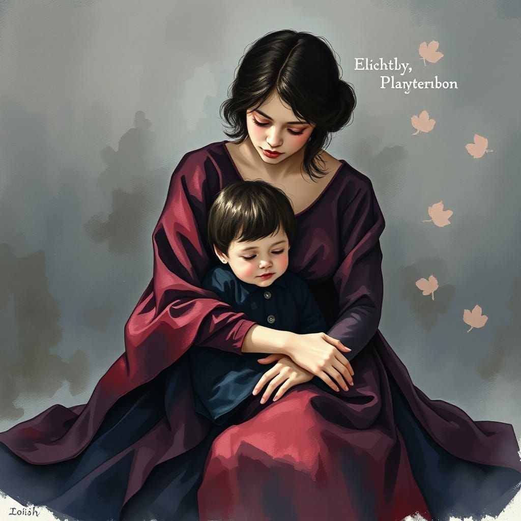Motherhood Elegance in Watercolor