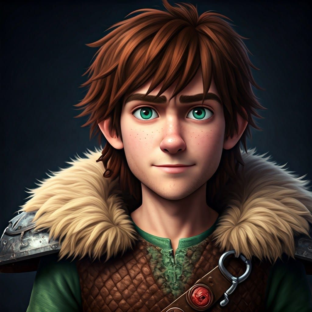 Young Hiccup Dordrecht in Anime Style
