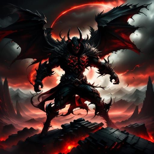 Evil Demons Leap in Dramatic Fantasy Concept Art