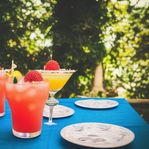 Fruity Cocktails in Vivid Colors, Professional Photography