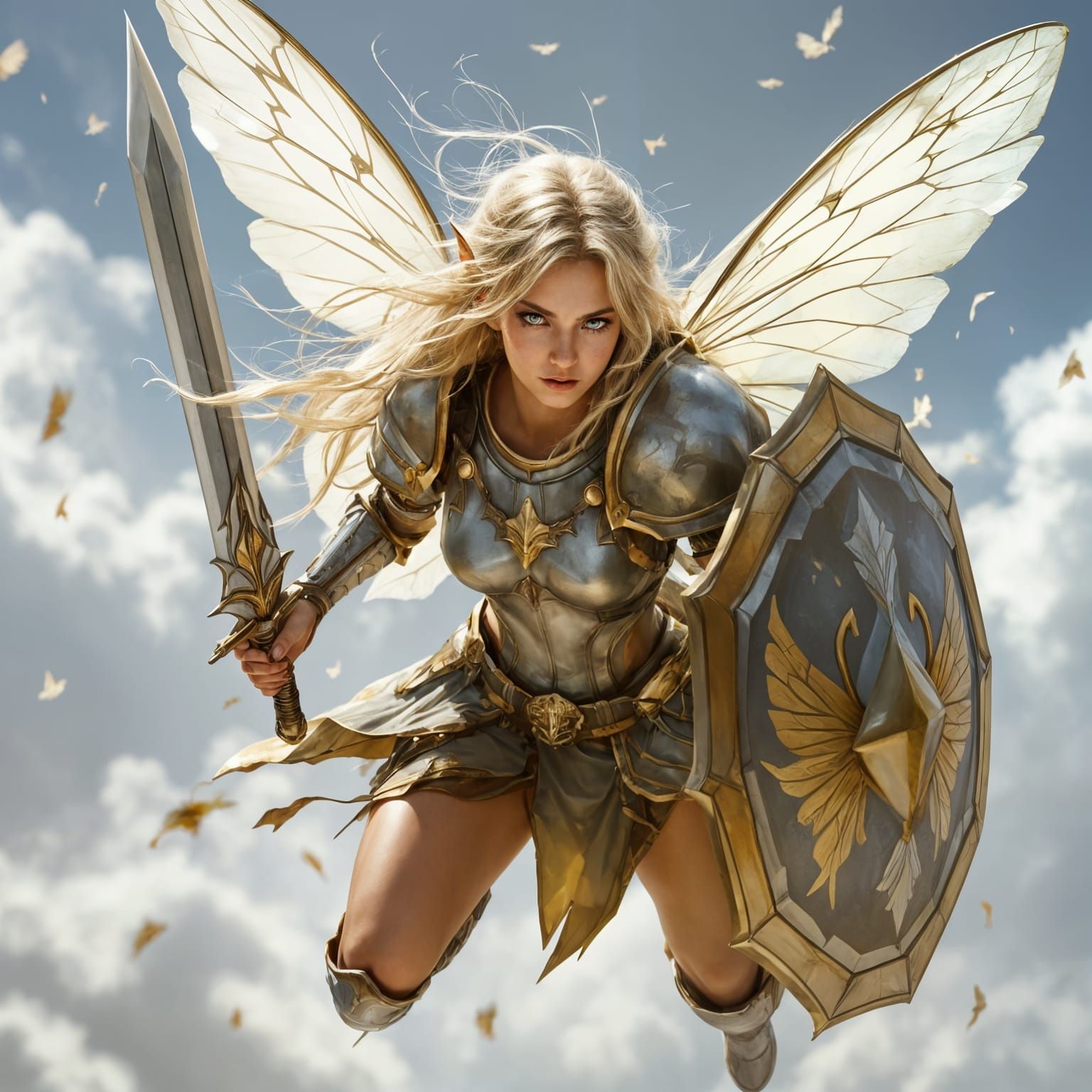 Pixie Paladin Soaring into Battle