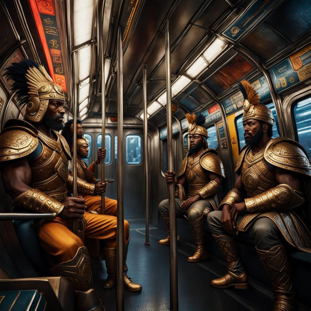 Akan Warriors Ride the 2 Train