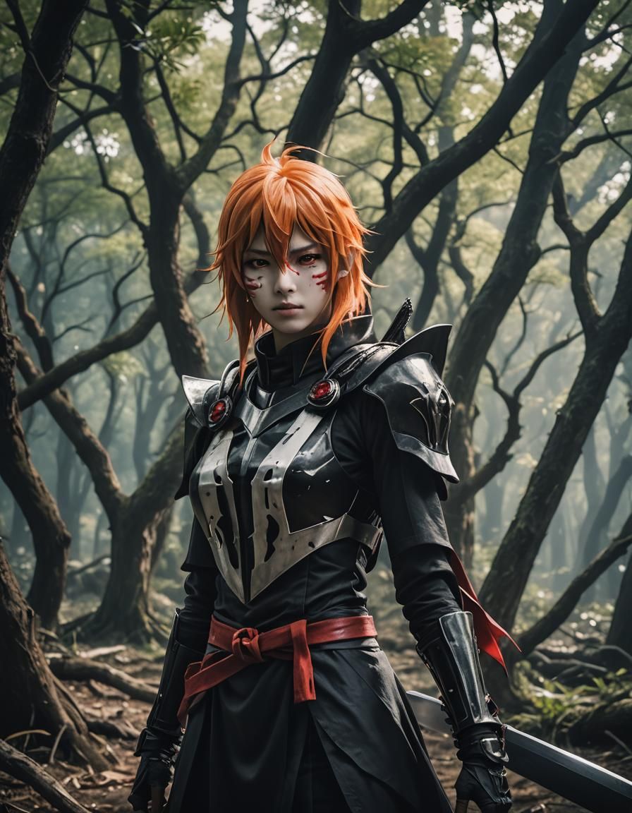 Female Ichigo Kurosaki Hollow Form: Cinematic Film Still