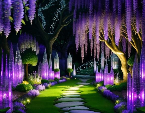 (Shinning Crystal glass blown flowers 1.5))   .(Flowers are ...