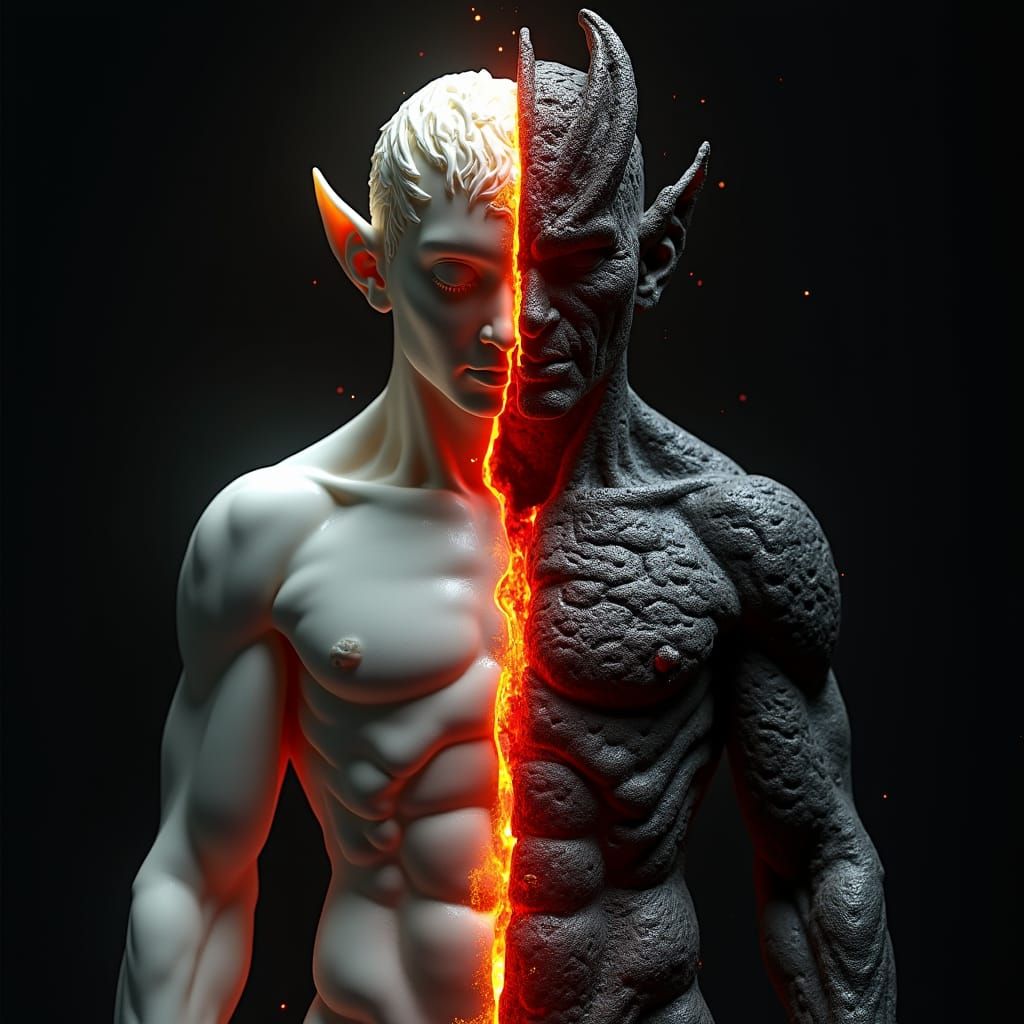 Mystical Being Bisected: Demon and Angel in Contrast
