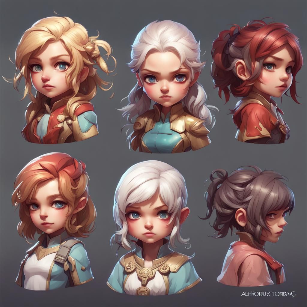 Detailed Chibi Character Portraits in Unreal Engine 5