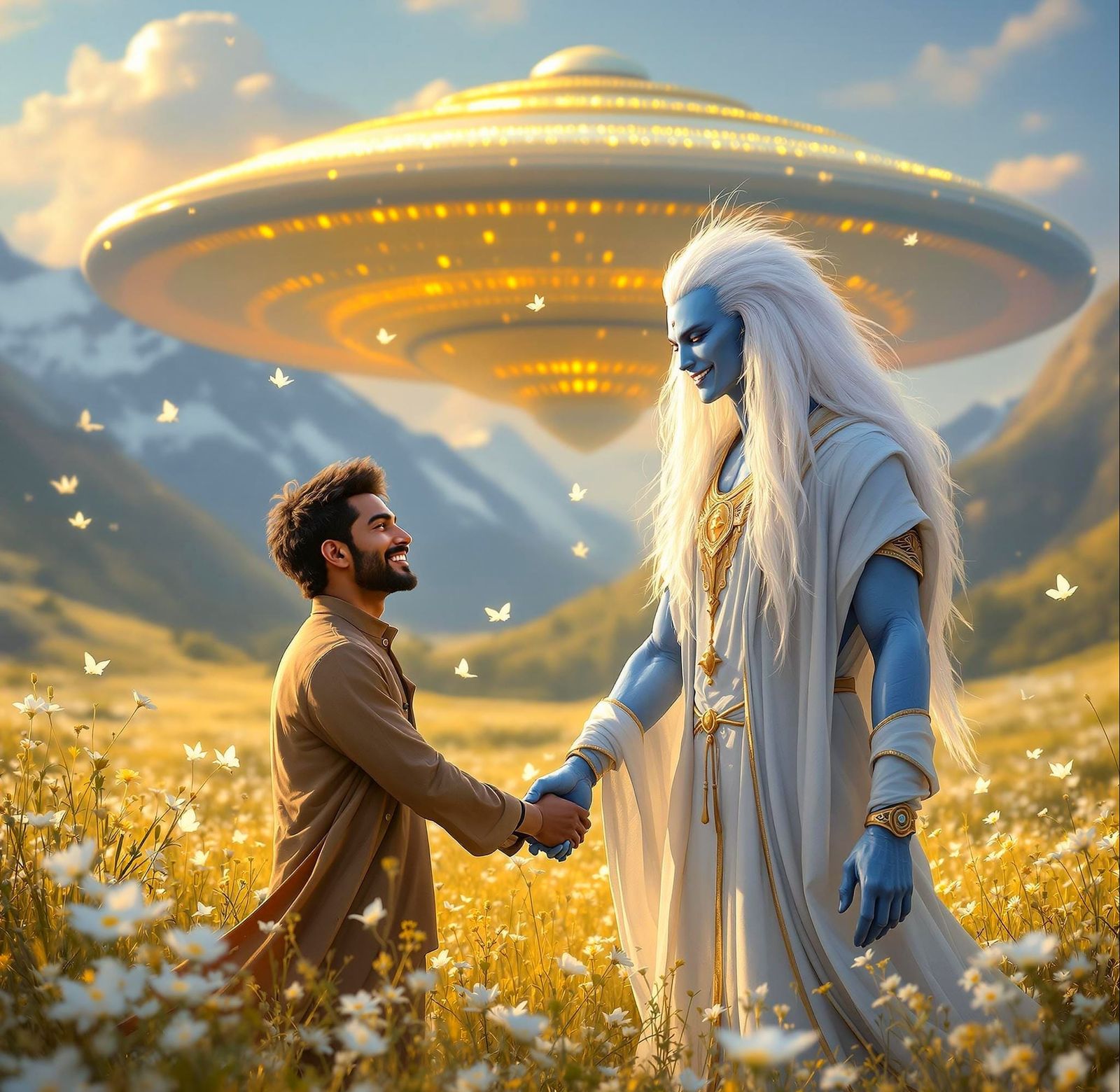 A Warm Reunion Between Man and Alien