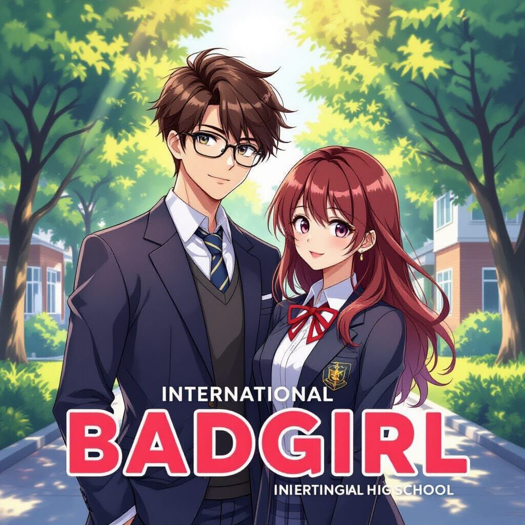 Anime Book Cover: Cool Student President & Badgirl