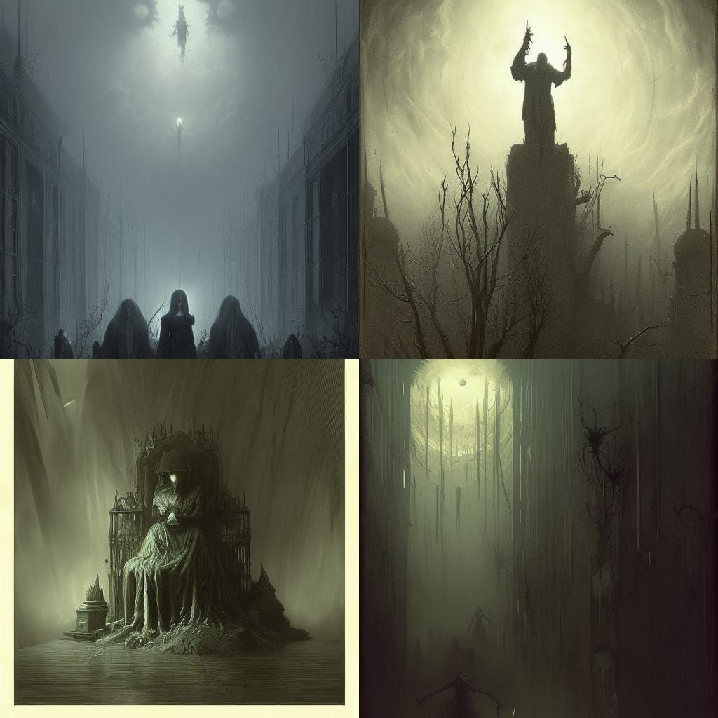 Evil Stalker Network Headquarters in Horror Style