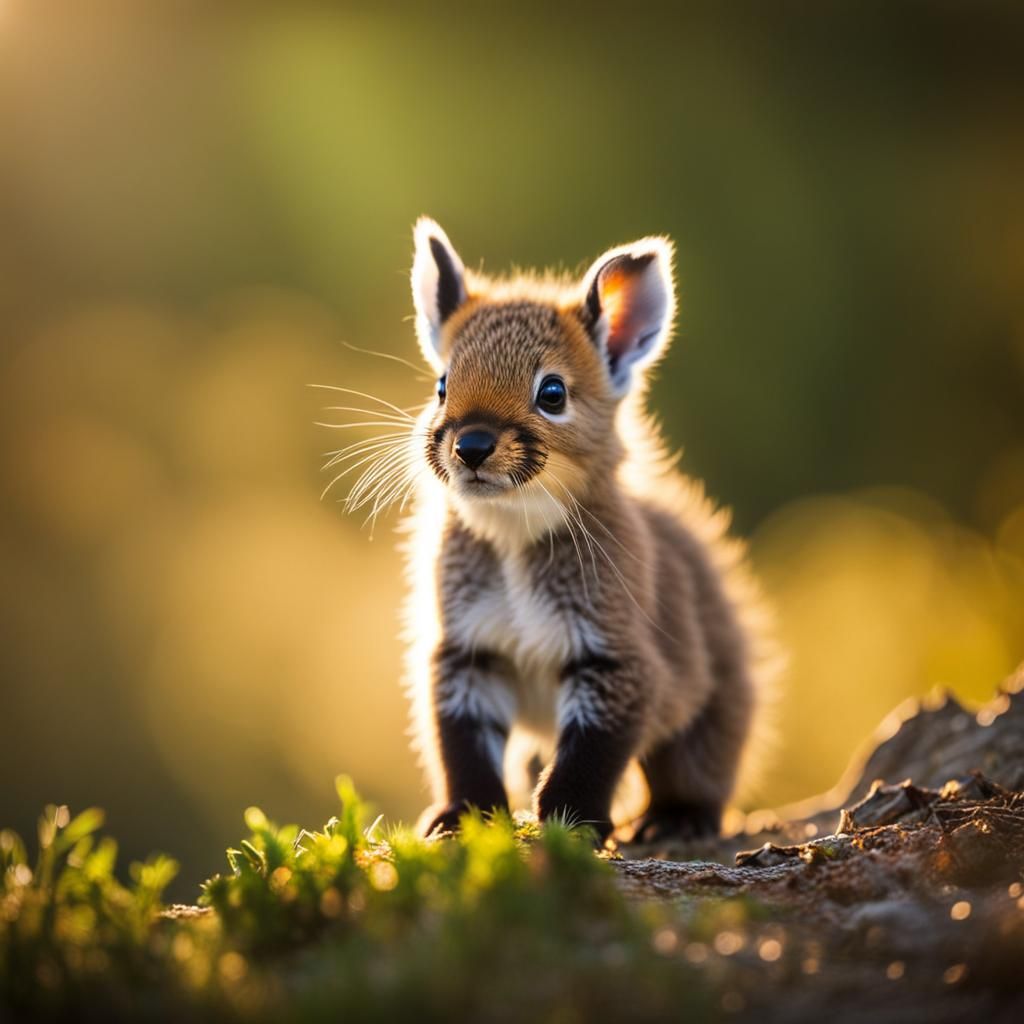 Cute Baby Animal in Natural Habitat: Photography