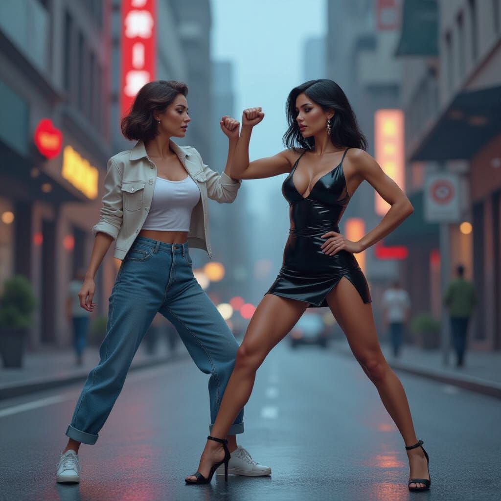 Feminist vs. Sophisticated Woman in Dramatic Urban Duel