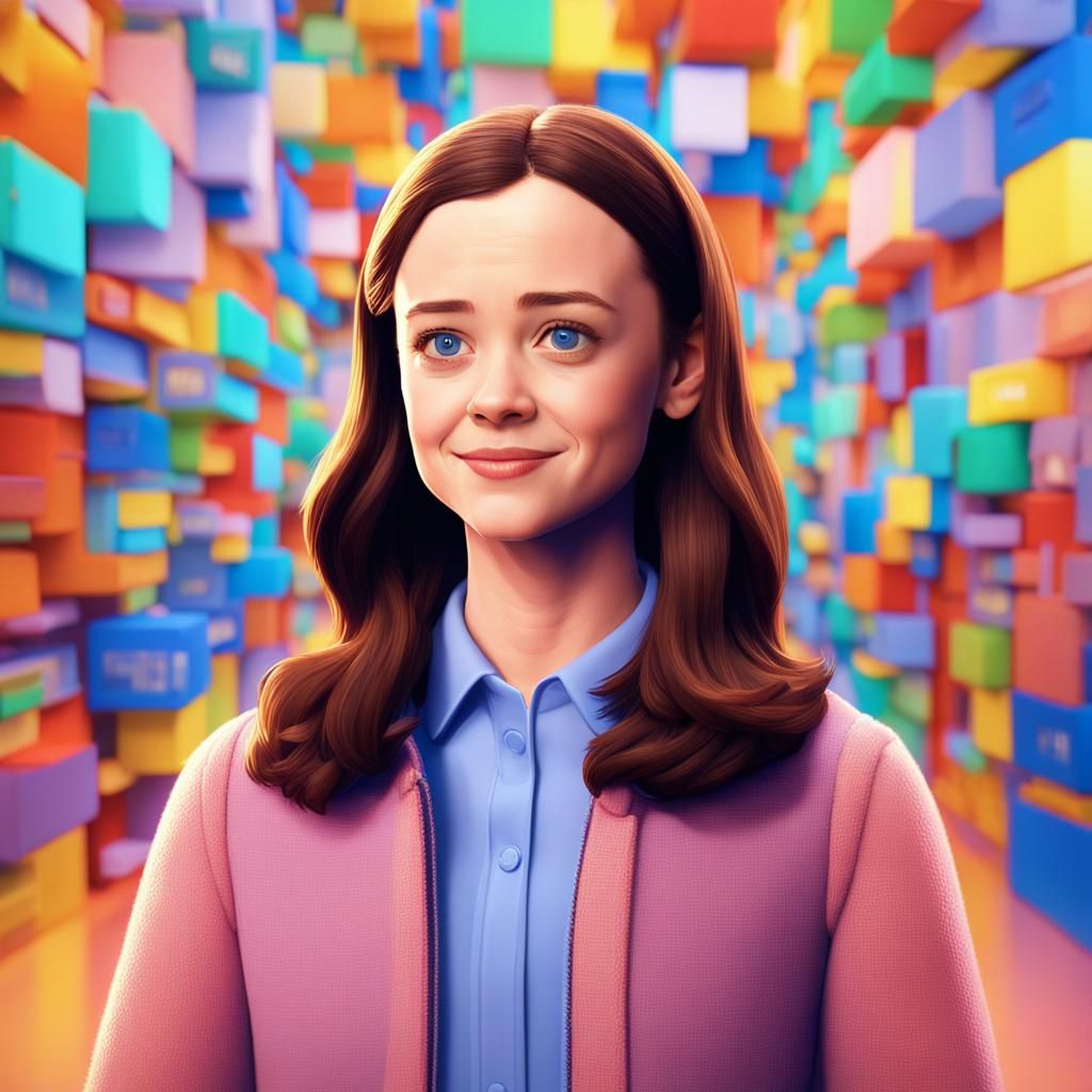 Rory Gilmore 3D Art: Pixar, Disney Style
