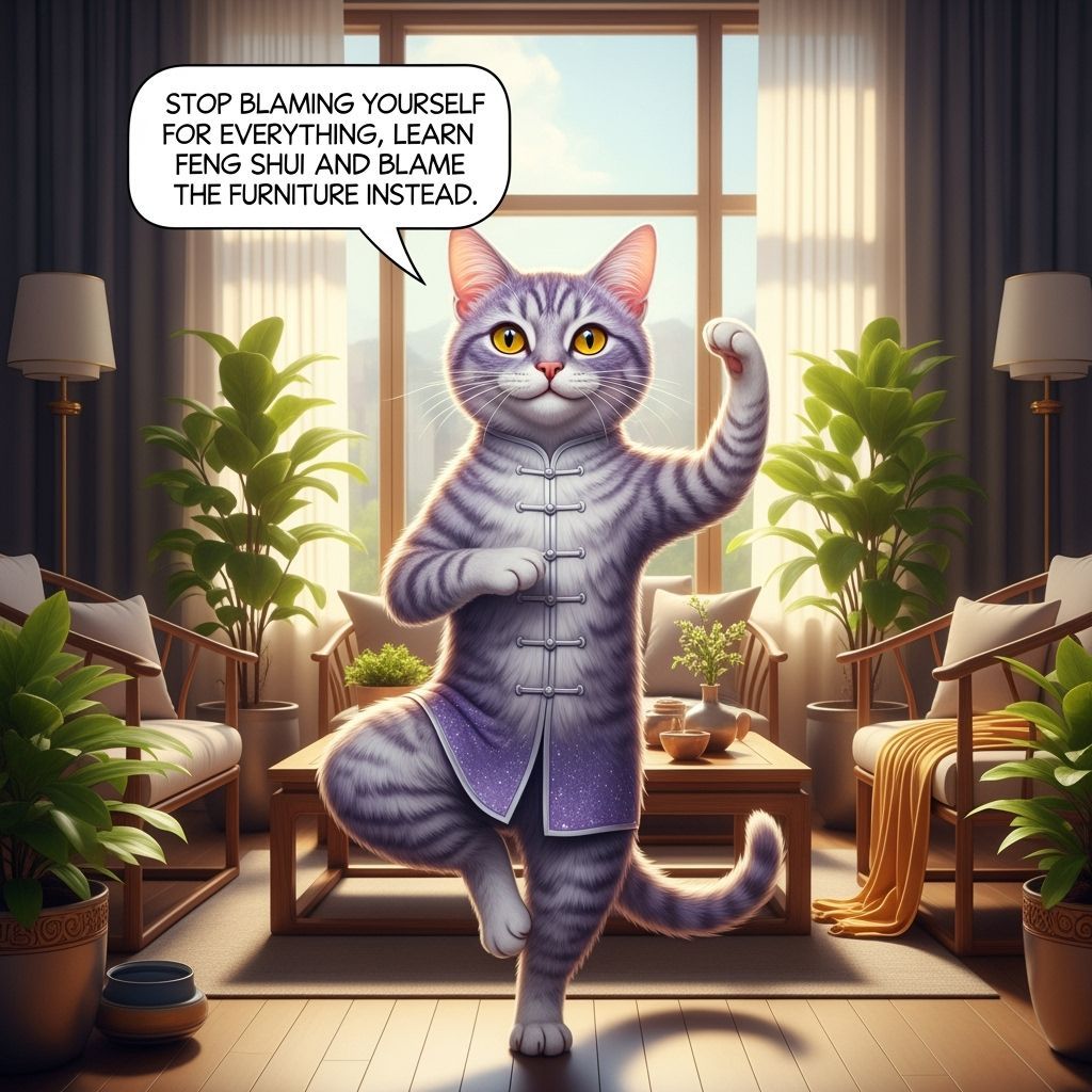 Mystical Cat Teaches Feng Shui