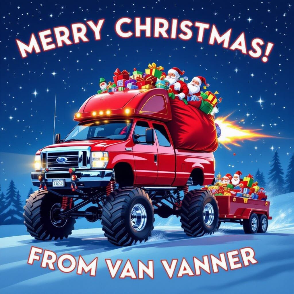 Santa's Monster Van Christmas Ride
