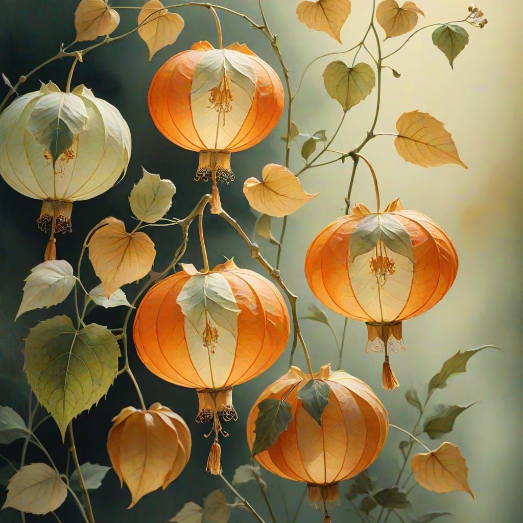 Watercolor Botanical in Earthy Tones
