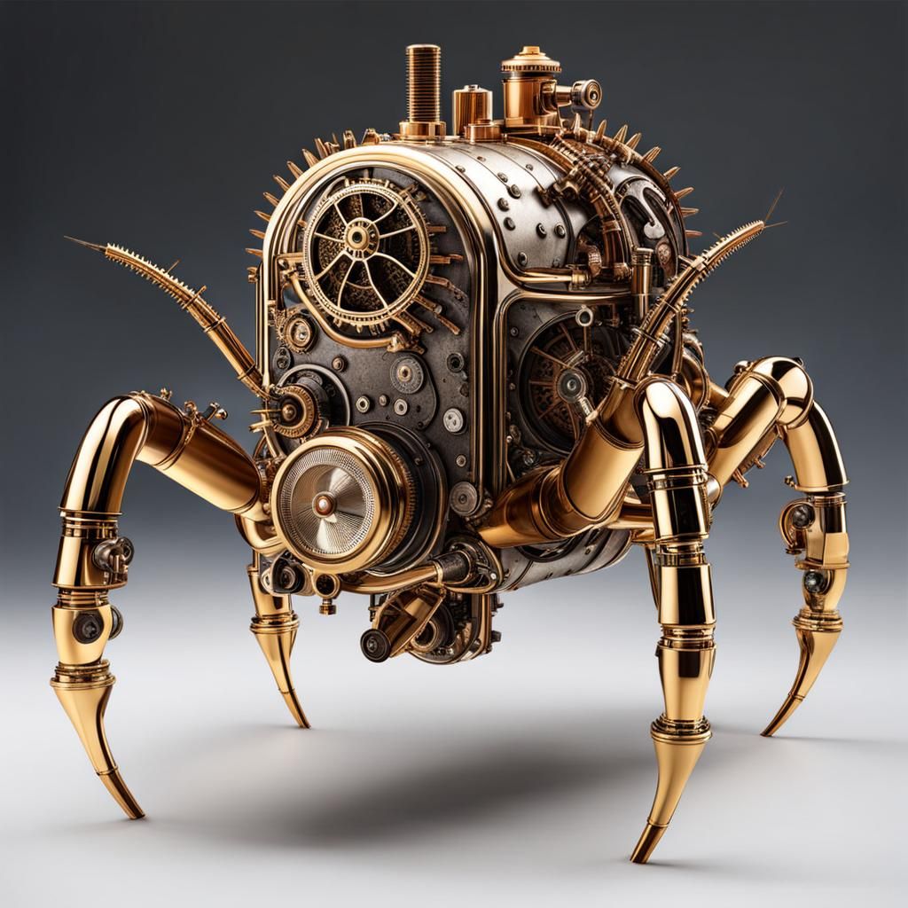 Steampunk Spider Mite Engine Hybrid