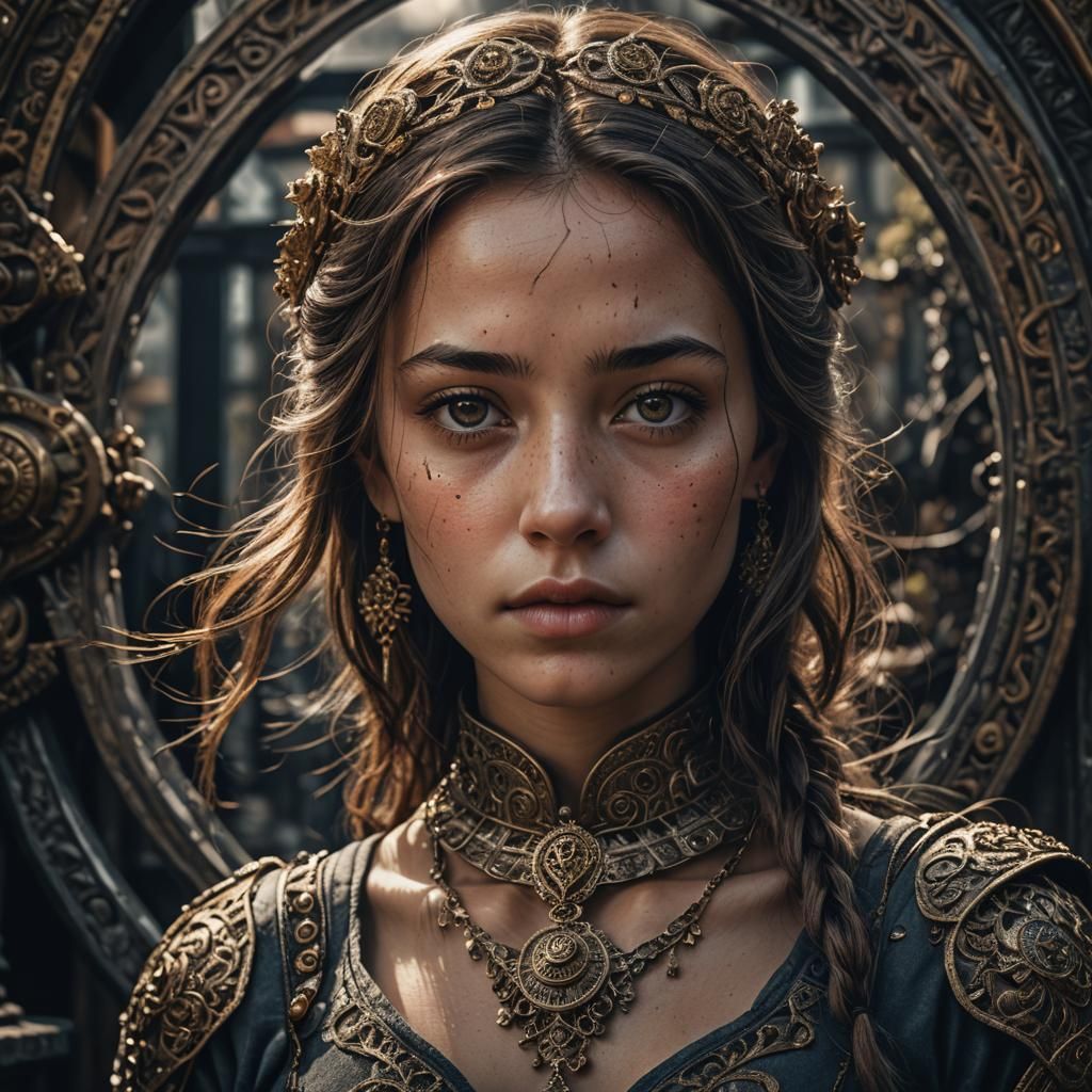 Hyperrealistic Portrait with Cinematic Lighting in HDR