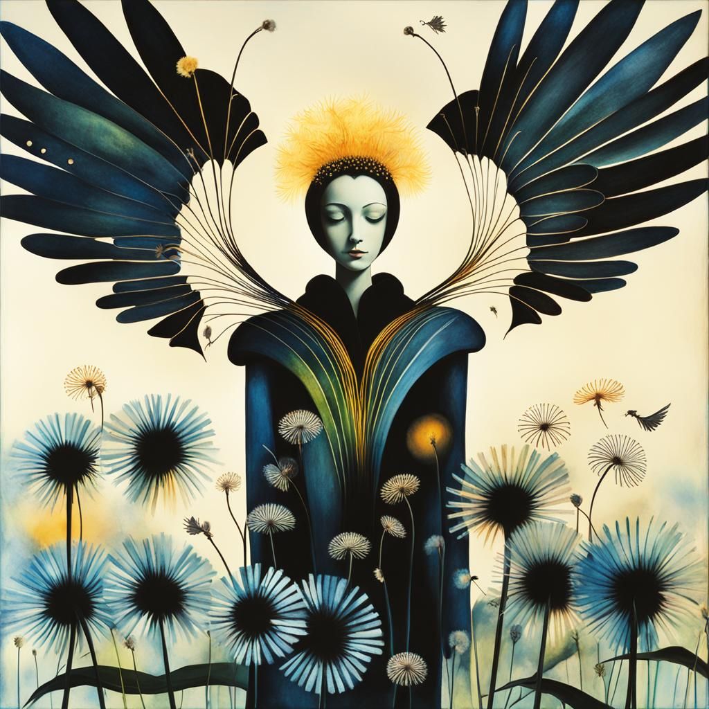 Winged Fairies Making Wishes in Surreal Dreamscape