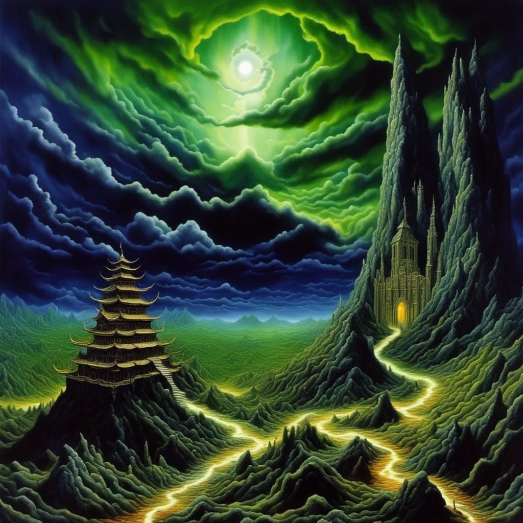 Surreal Unreal World Generated by AI