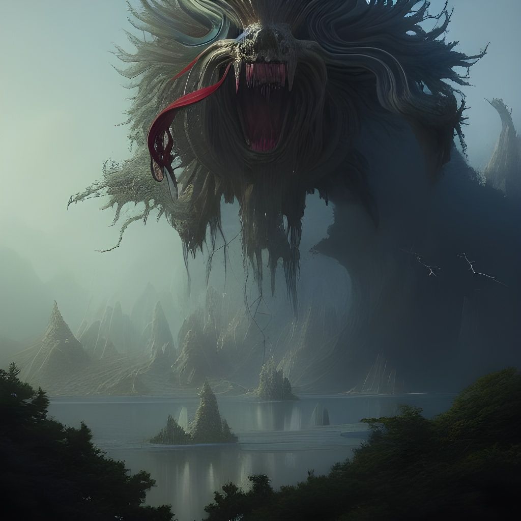 Epic Spirit World Digital Illustration