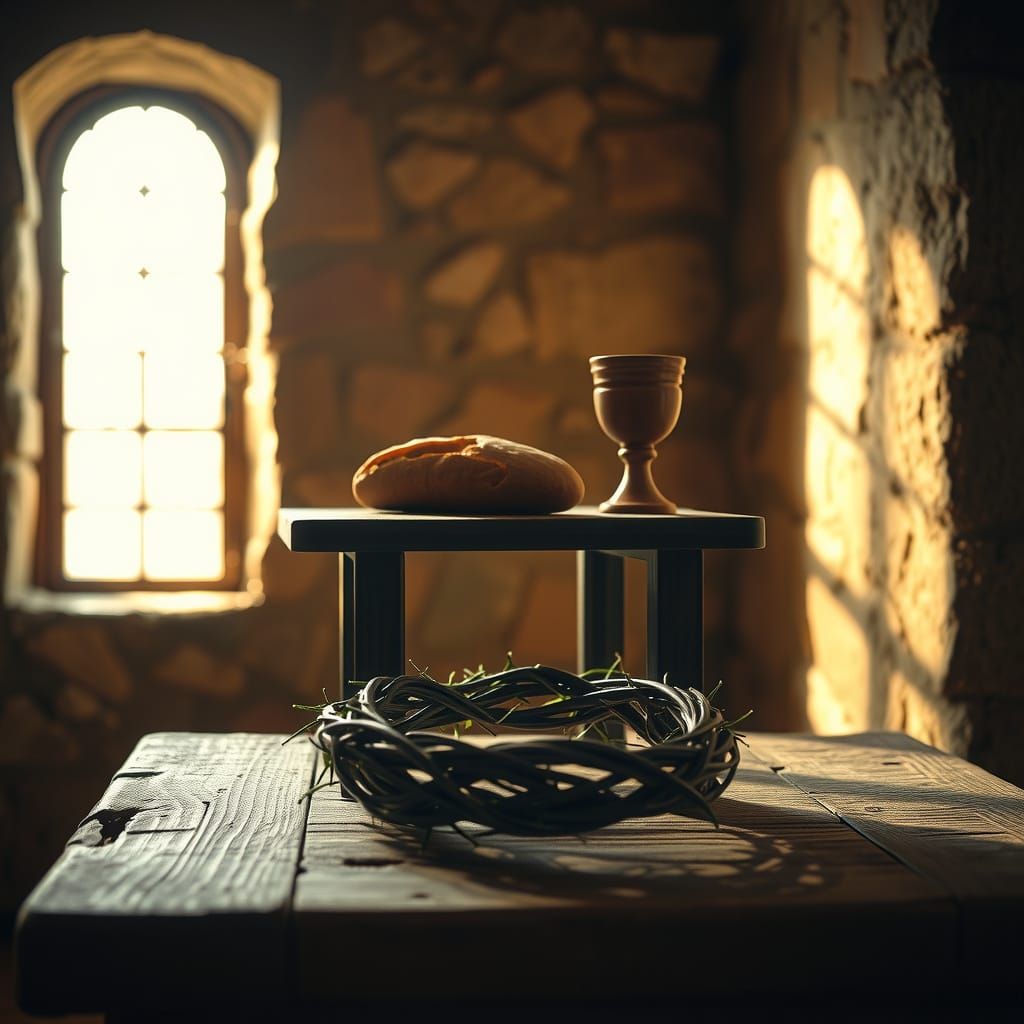 Serenity in the Presence of the Eucharist, in the Style of C...