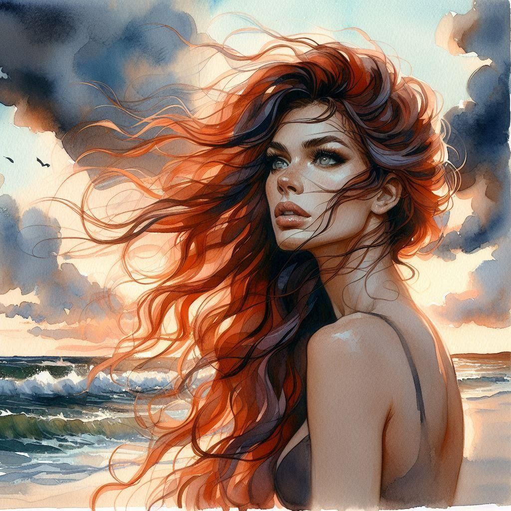 Dramatic Storm Landscape with Lightning