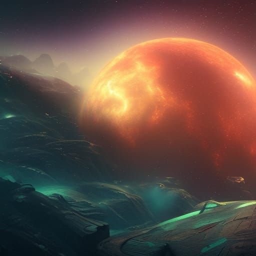 Stars in Space: Detailed Matte Painting