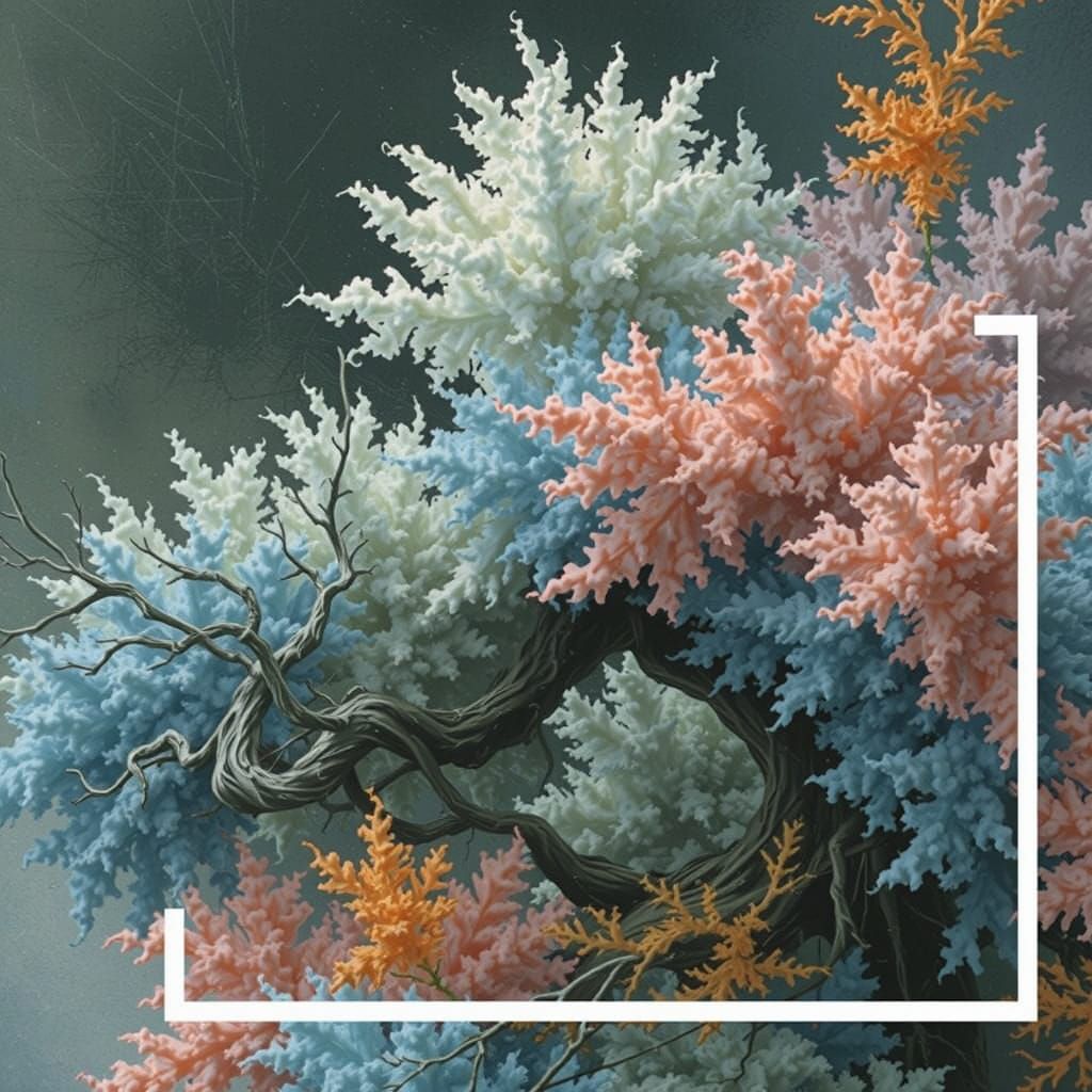 Pastel Fractals and Twisted Trees in Dreamlike Style