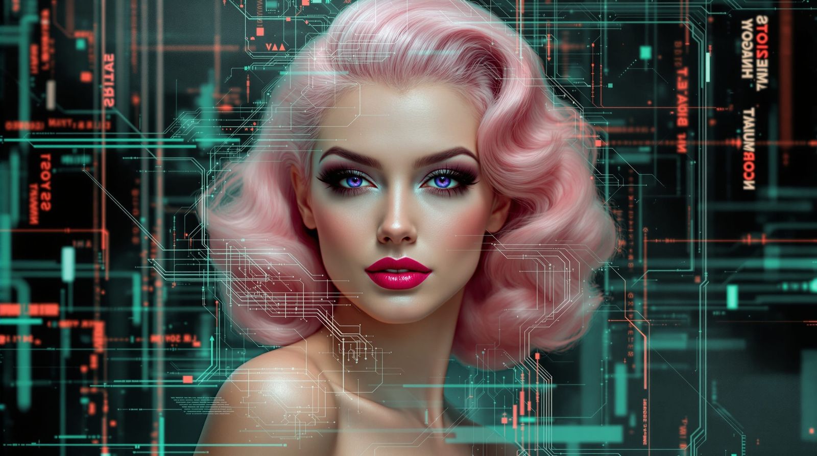 Pin-Up Avatar: Renaissance Meets Glitch Art