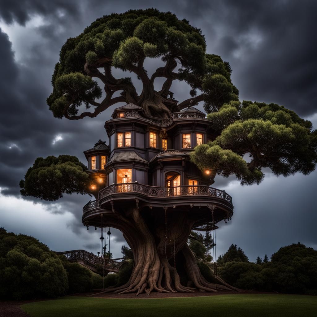 Victorian Mansion Treehouse