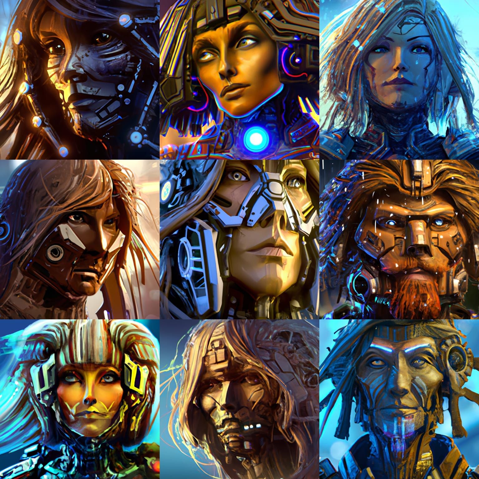 Cybernetic Wookie, head and shoulders portrait, 8k resolution concept art portrait by Greg Rutkowski, Artgerm, WLOP, Alp...