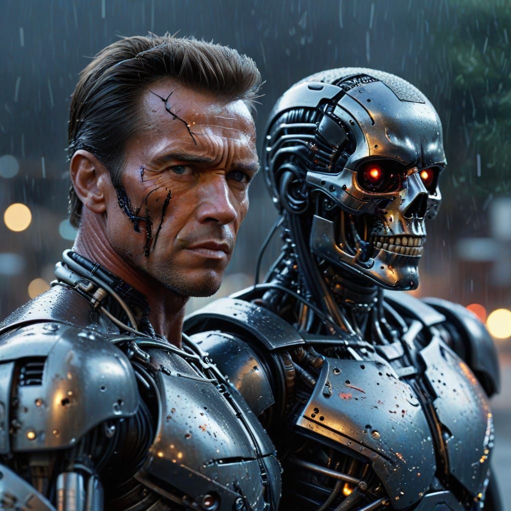 Cybernetic Warriors Engage in Epic Battle