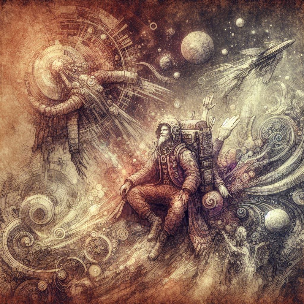 Fantastical Matte Painting with Imperfections