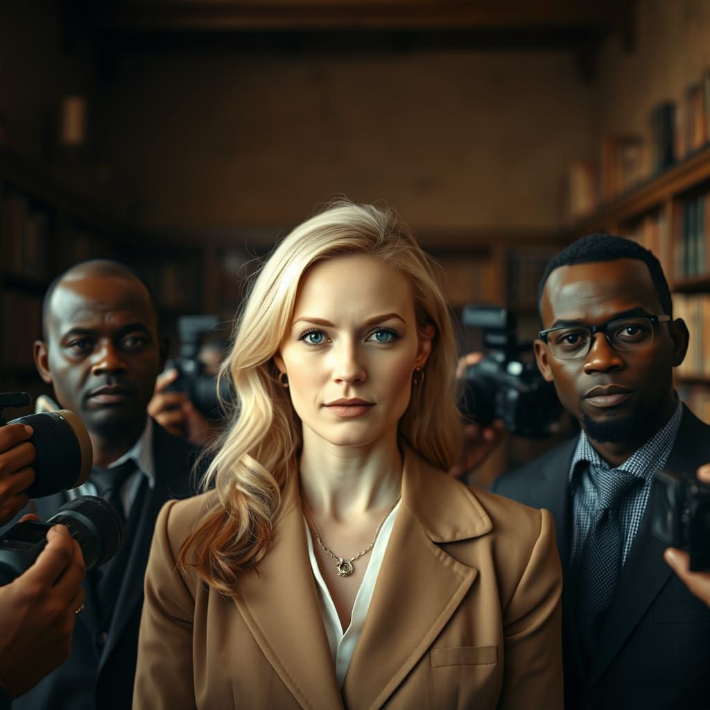 Timbuktu Library: A Cinematic Vintage Scene