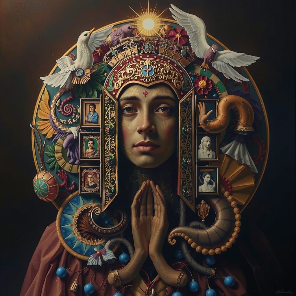 Masterpiece Painting of Beauty and Truth