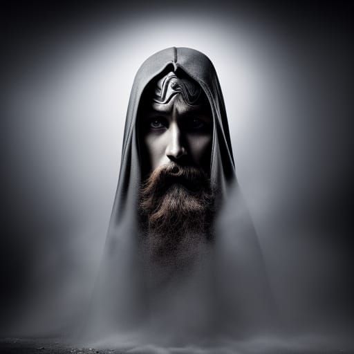 Handsome Wizard Supermodel Casting a Spell