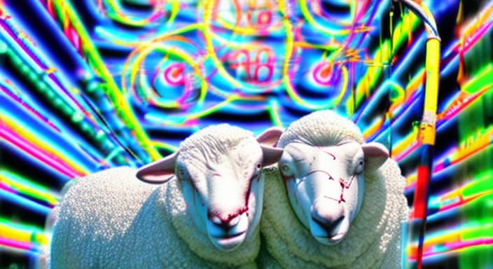 Android Dreams of Electric Sheep: High-Resolution Photograph...
