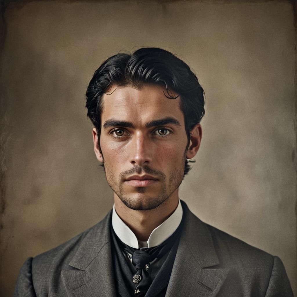 Victorian Nobleman Portrait in Photography Style