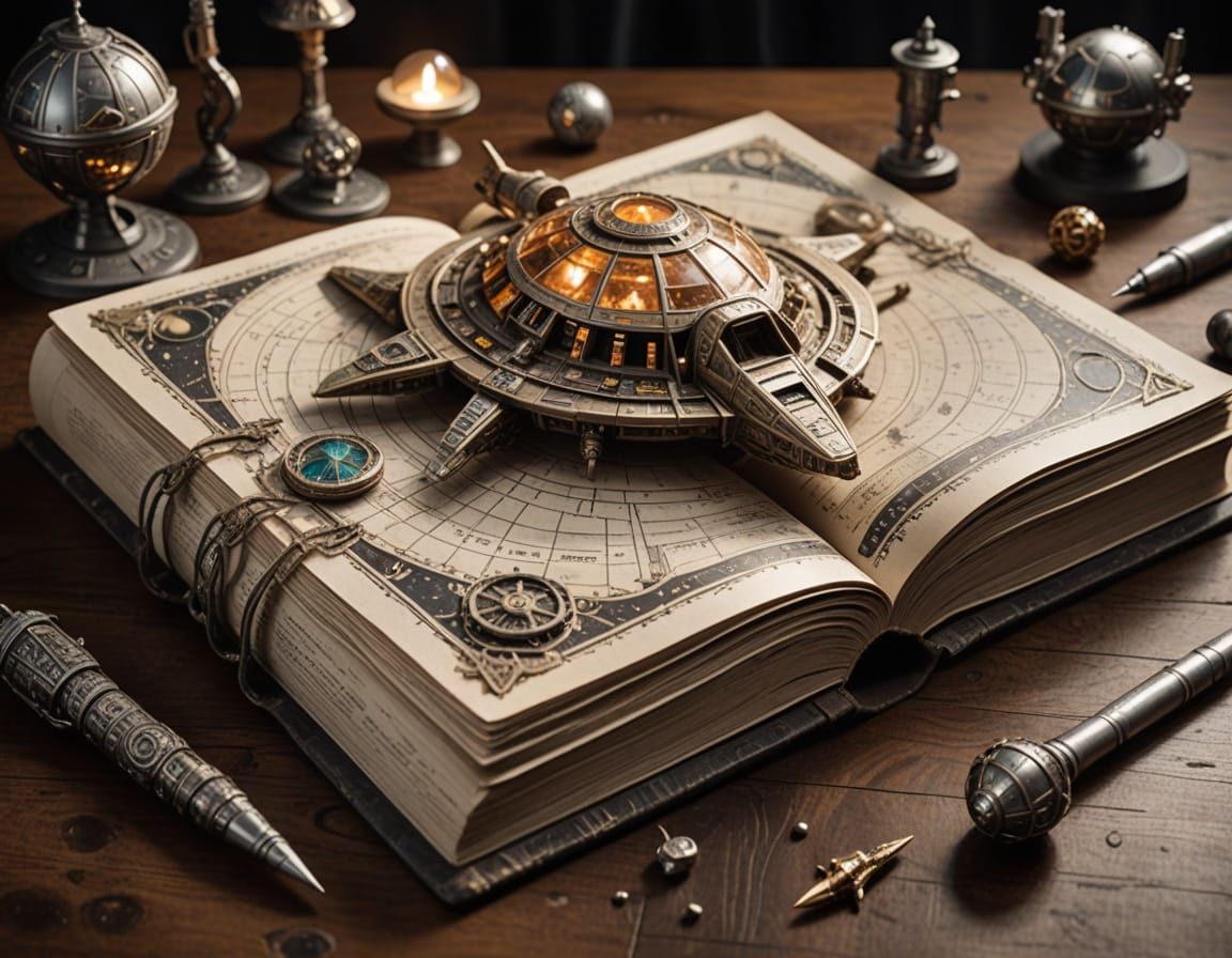 Ancient Book Reveals Futuristic Spaceship