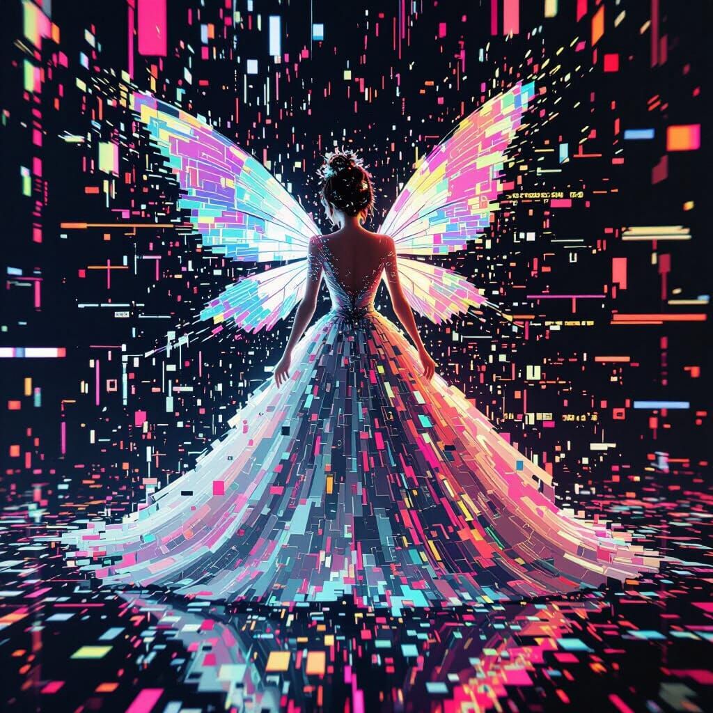 Digital Fairy Glitching in Corrupted Hard Drive