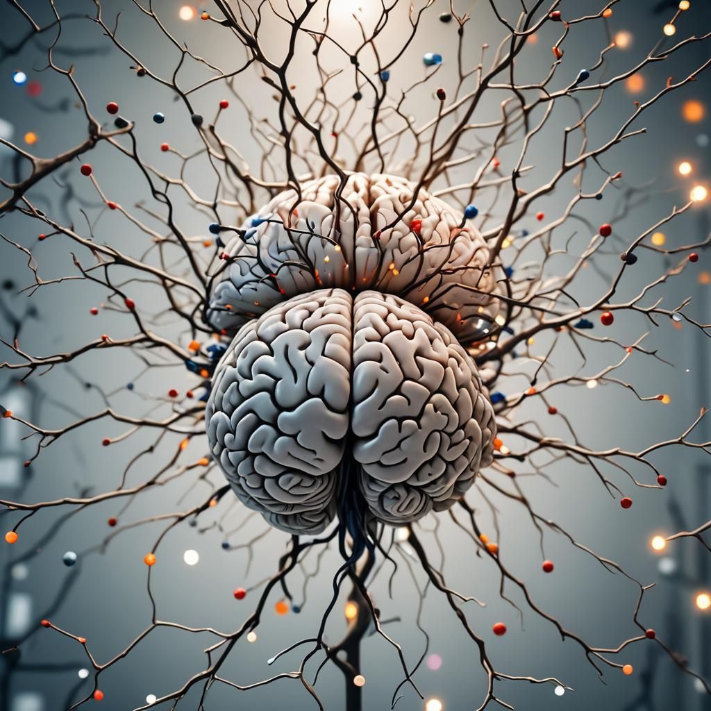 Modern Neurobiology Lab with Brain Pictures