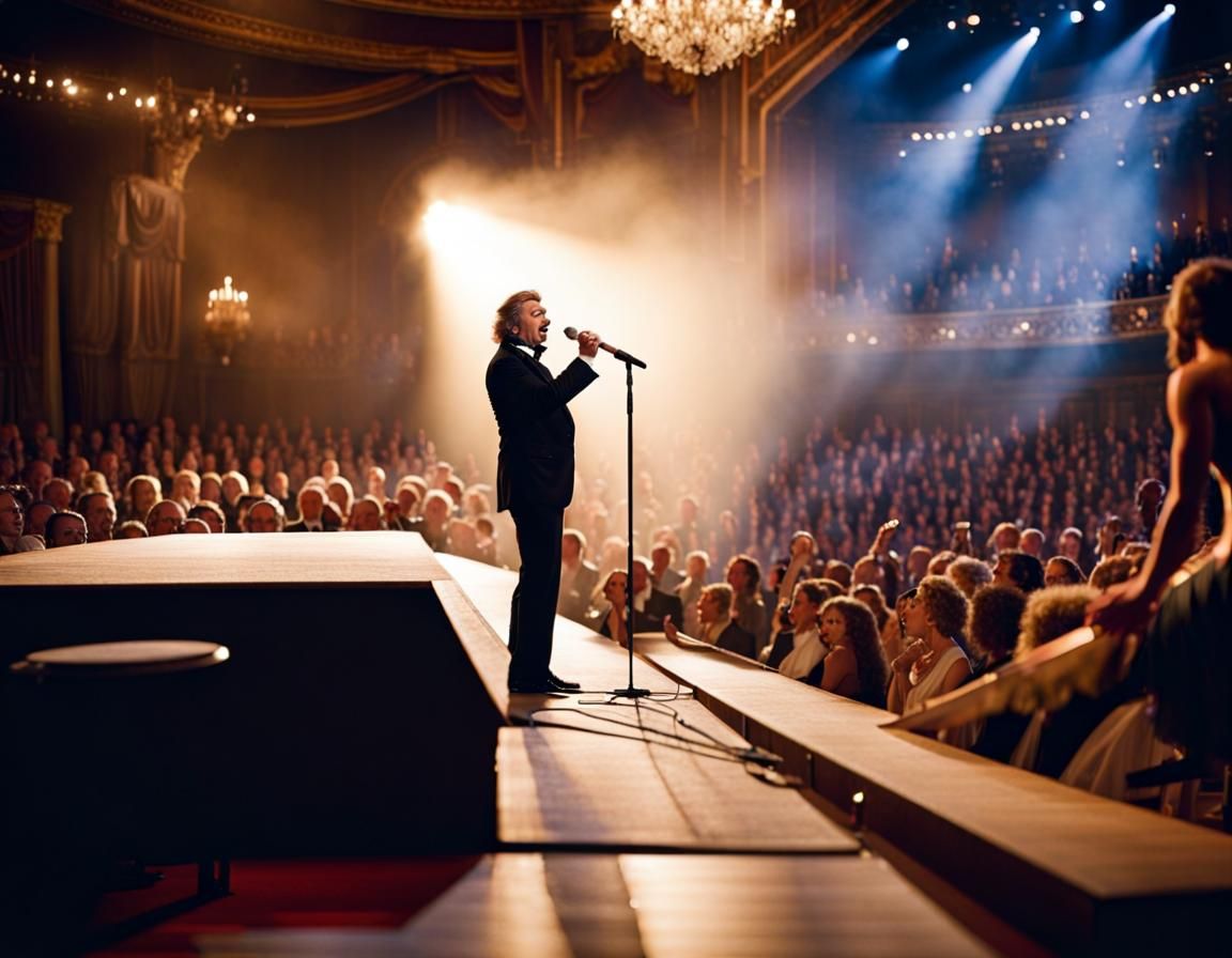 Opera Singer Performing to a Full House