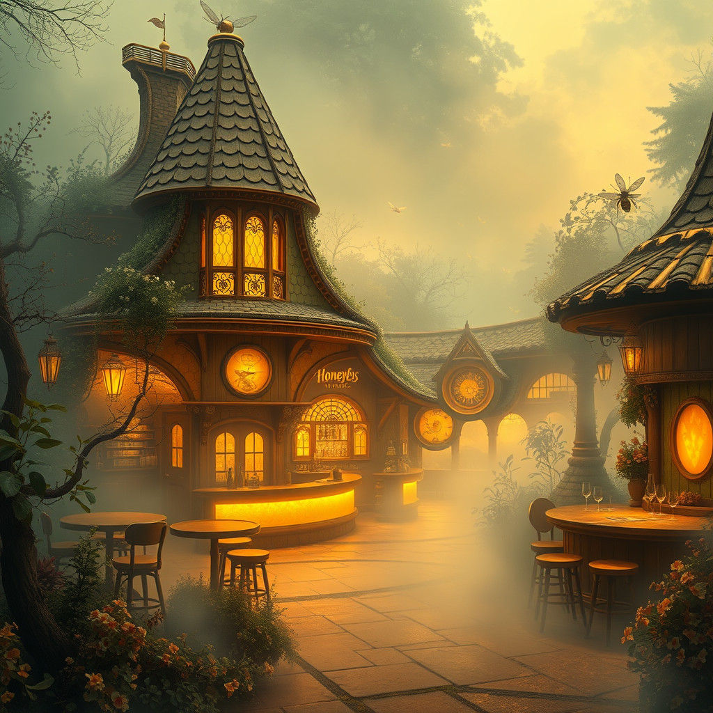 Honey Bee Dive Bar in Ethereal 50s Style