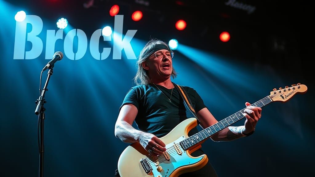 Mock Music Magazine Cover Featuring 'Brock Rock'