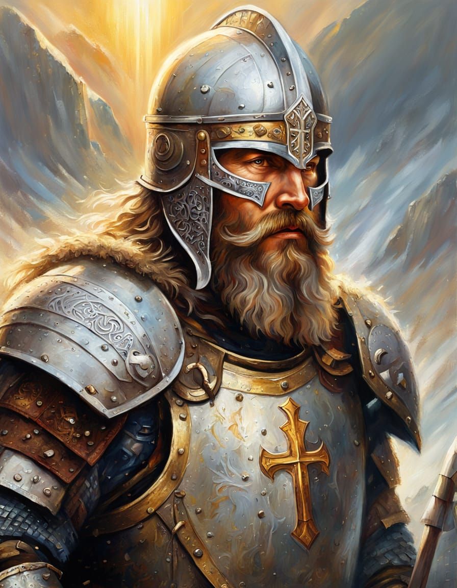 Winter long beard viking