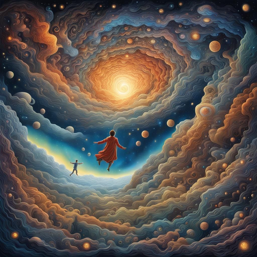 Cosmic Rebirth: A Surreal Digital Artwork
